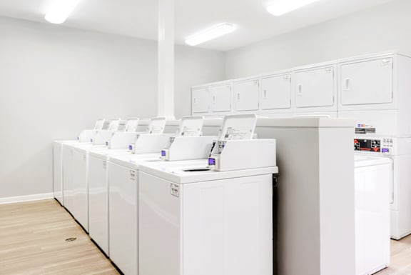 Laundry Room at The Parke at Trinity Apartment Homes, Raleigh, NC, 27607