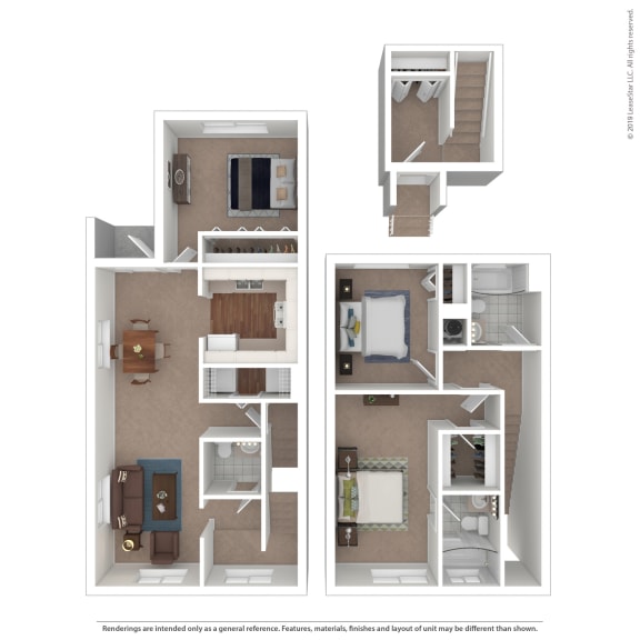 3 Bedroom 2 Bathroom Floor Plan