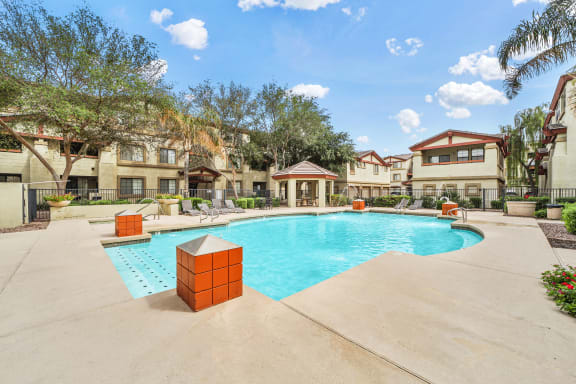Swimming Pool with Lounge Seating