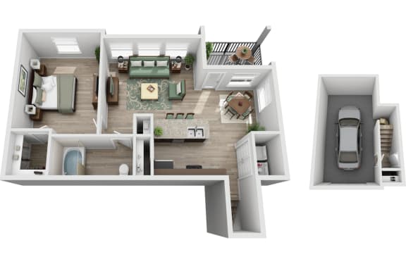 1 bedroom 1 bathroom floorplan