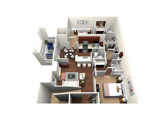 a floor plan of a house with a living room