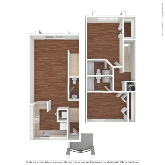 Friuta 2 Bedroom 2 Bathroom Floor Plan
