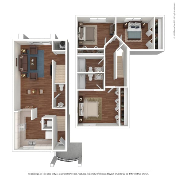 Pescara 3 Bedroom 2 Bathroom Floor Plan