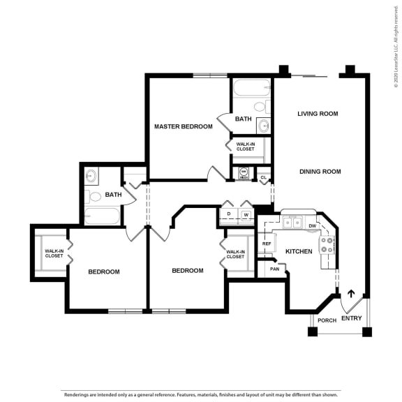 Parma 3 Bedroom 2 Bathroom Floor Plan