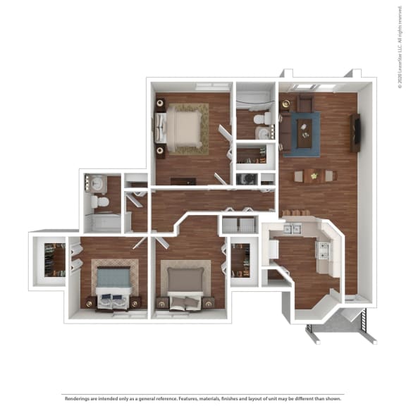 Parma 3 Bedroom 2 Bathroom Floor Plan