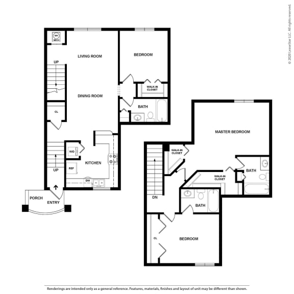 Palmero 3 Bedroom 3 Bathroom Floor Plan