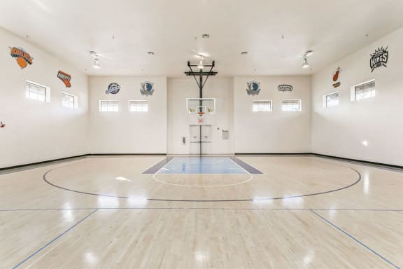 indoor basketball court