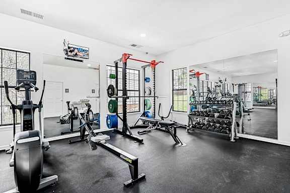 Gym at Woodlyn on the Green Apartment Homes, Cary, North Carolina
