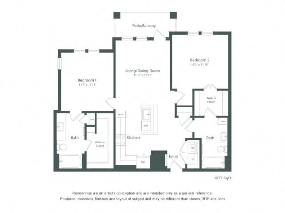 the floor plan of the apartments