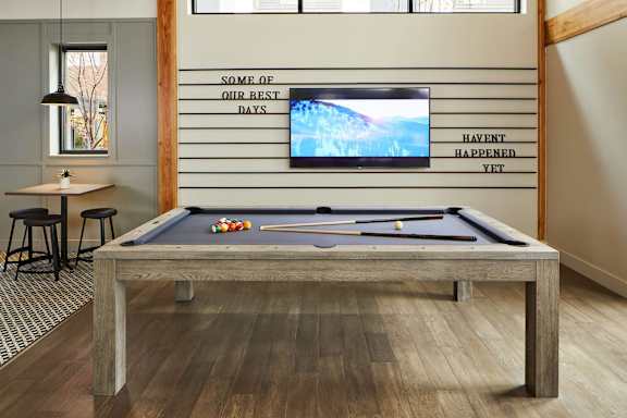 Game Room with Billiards at Postmark Apartments, Shoreline, 98155