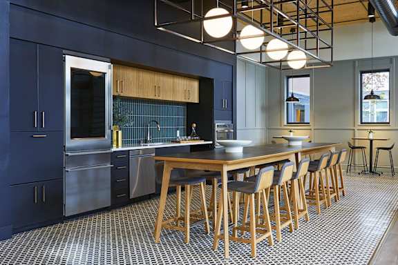 Clubroom Kitchen at Postmark Apartments, Washington, 98155