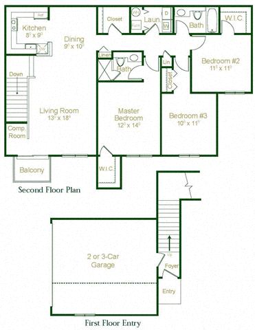 Gala Floor Plan at Cidermill Village, Rochester Hills