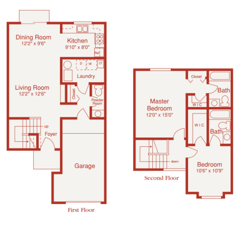 a floor plan of a living room and a bedroom