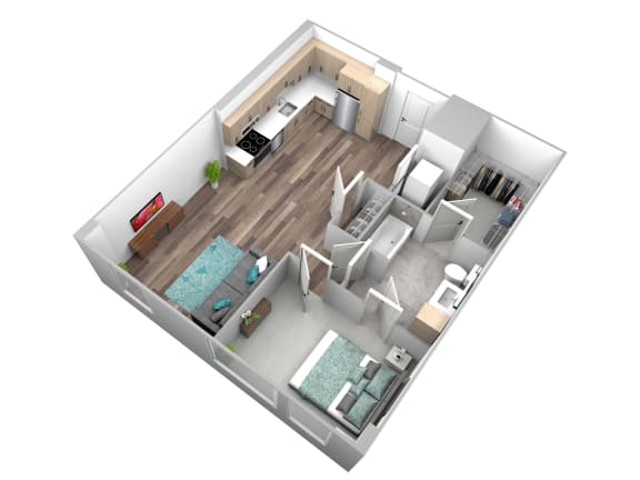 B00 Floor Plan at Makers Rise, Herndon, VA