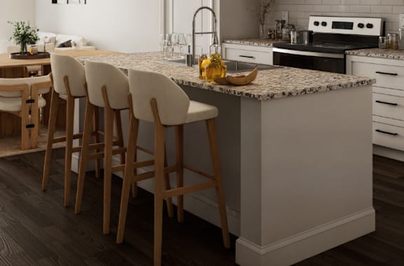 Kitchen Island at The Landings at Hard Scrabble, Columbia