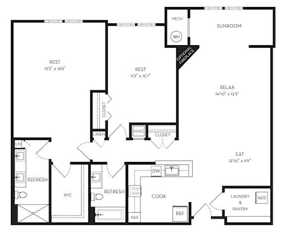 La_Marchand_I Floorplan1 at The Marque, Virginia, 20155