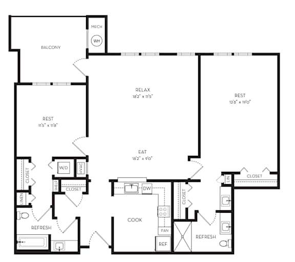 The_Monique_II Floorplan1 at The Marque, Virginia, 20155