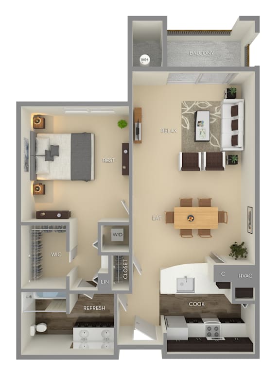 The Allston floorplan at The Marque, Gainesville, Virginia