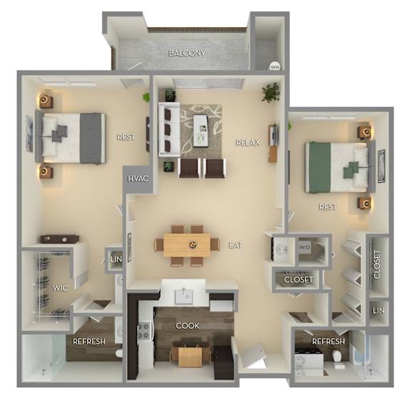 The Marseille_I floorplan1 at The Marque, Virginia