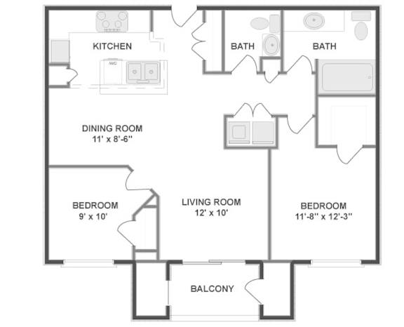 2D floorplan of B2