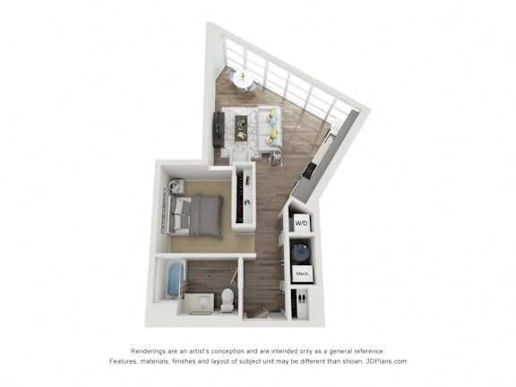 Studio 4 floorplan