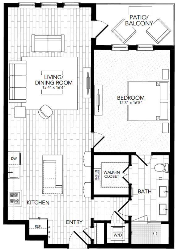 A17 Floor Plan at AVE Paradise Valley, Arizona, 85032