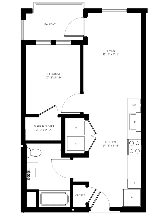 A5-574 SF Floor Plan at AVE Phoenix Terra, Arizona