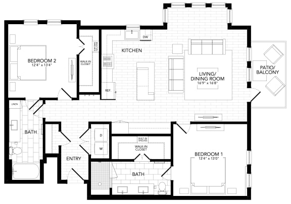 B15 Floor Plan at AVE Paradise Valley, Phoenix Arizona