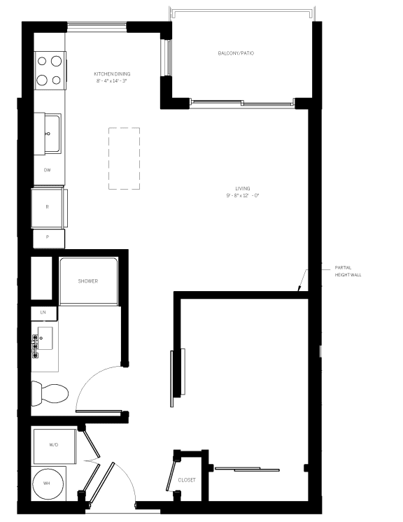 E2-562 SF Floor Plan at AVE Phoenix Terra, Phoenix