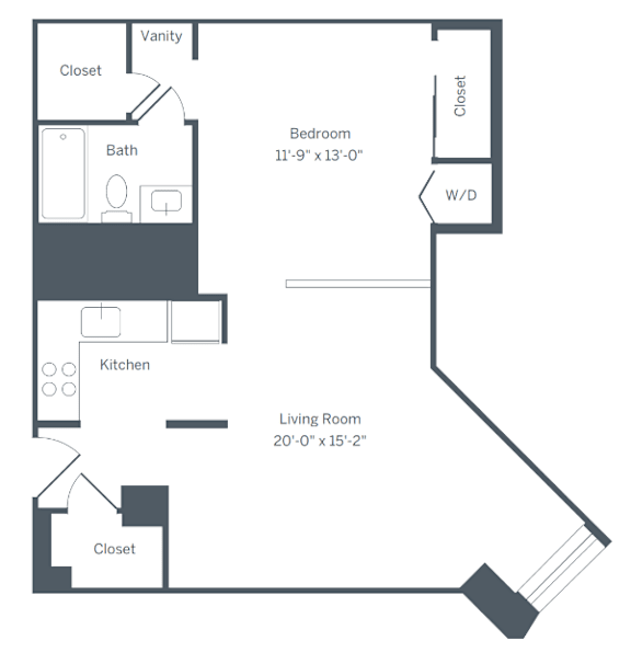 E1 Floor Plan at The Franklin Residences, Pennsylvania, 19107
