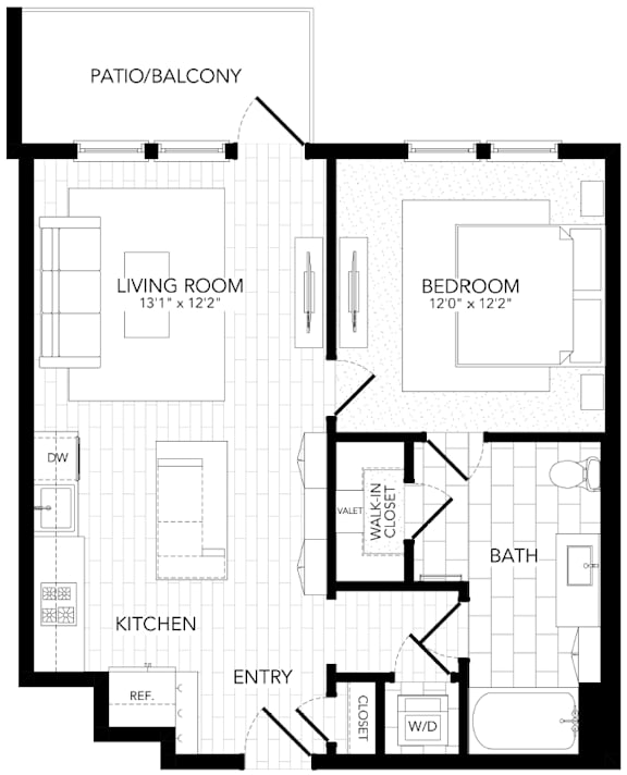 PVA10 Floor Plan at AVE Paradise Valley, Phoenix, AZ 85032