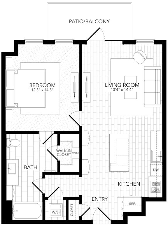 PVA14 Floor Plan at AVE Paradise Valley, Phoenix