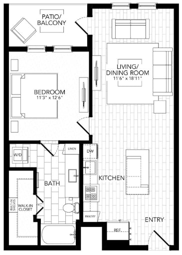 PVA5 Floor Plan at AVE Paradise Valley, Arizona