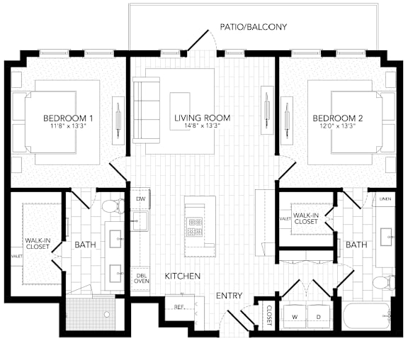 PVB6 Floor Plan at AVE Paradise Valley, Phoenix, 85032
