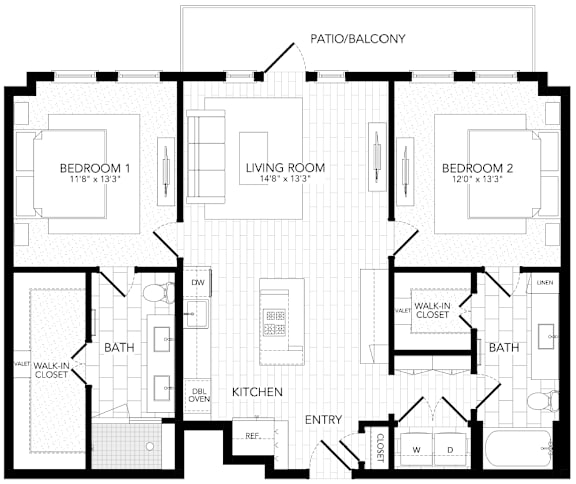 PVB8 Floor Plan at AVE Paradise Valley, Phoenix Arizona
