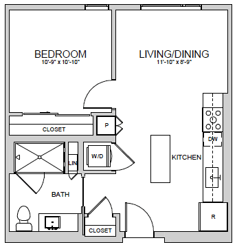 A3 Floor Plan at AVE Santa Clara, Santa Clara, CA 95054