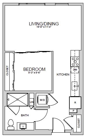 A5 Floor Plan at AVE Santa Clara, Santa Clara, CA 95054