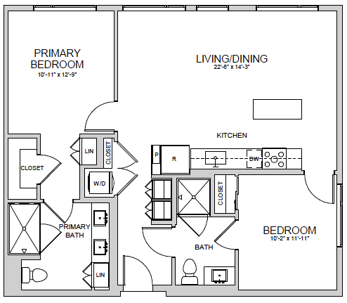 B3 Floor Plan at AVE Santa Clara, Santa Clara, 95054