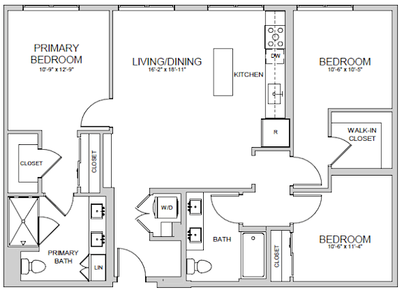 C2 Floor Plan at AVE Santa Clara, Santa Clara California