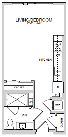 E2 Floor Plan at AVE Santa Clara, Santa Clara