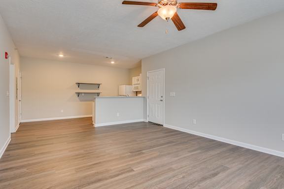 Living room and kitchen at The Vista Apartments &amp; Townhomes, South Carolina