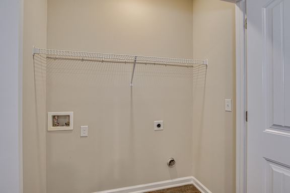 Laundry closet with washer/dryer connections at Barrington Apartments, South Carolina