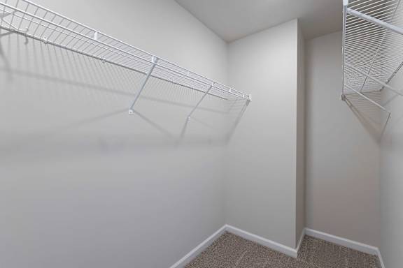 Bohemian cozy closet with wooden floor at The Vista Apartments &amp; Townhomes, South Carolina