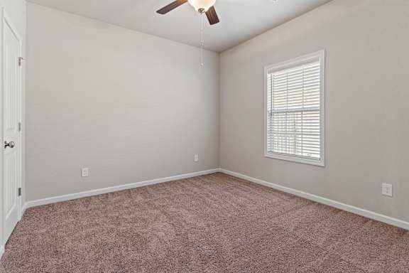 Minimal grey interior with fan window and carpet at The Vista Apartments &amp; Townhomes, South Carolina