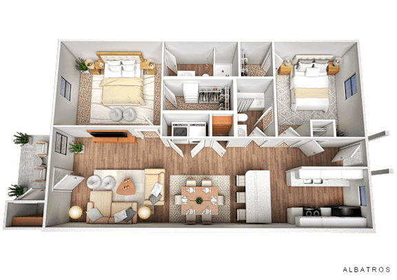 2 bed 2 bath 2 bed 2 bath at The Vista Apartments & Townhomes, Warrenville, SC