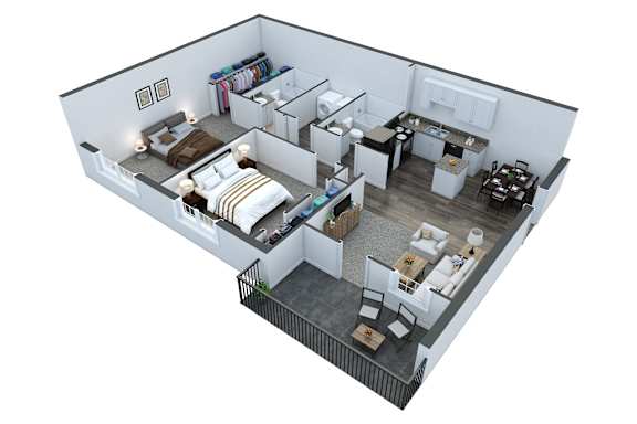 Kendra Floor Plan at Helena Springs, Augusta