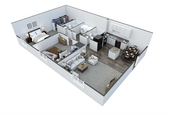Monica Floor Plan at Helena Springs, Georgia