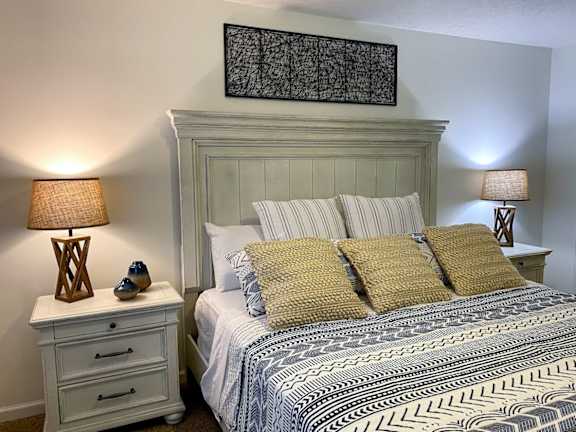 Bedroom With Lamp at Helena Springs, Augusta, GA 30909