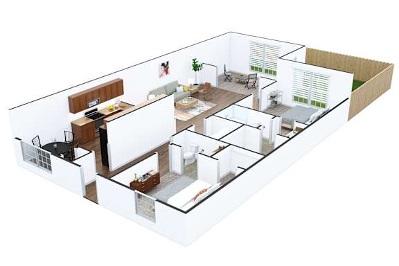 Floor Plan  Two Bed 2 bath Townhome at The Vista Apartments &amp; Townhomes, South Carolina