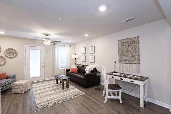 Carpeted Living Area at Helena Springs, Augusta, GA
